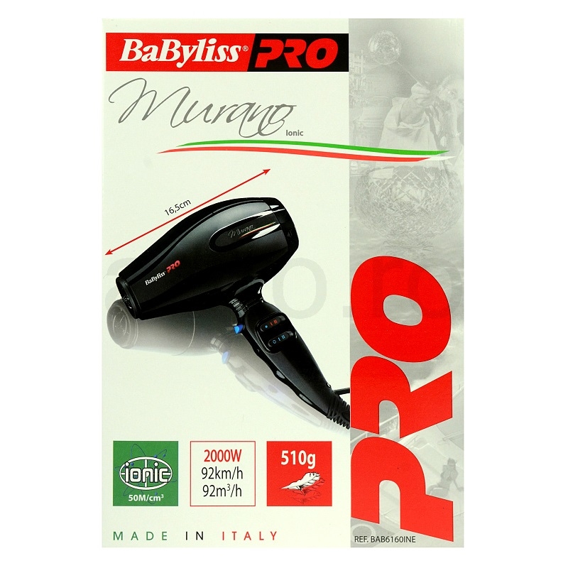 Uscator de par Murano BaByliss PRO BAB6160INE | ESTETICA STORE
