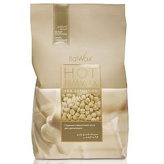 Ceara film elastica granulata ciocolata alba ItalWax punga 1kg, ITW007