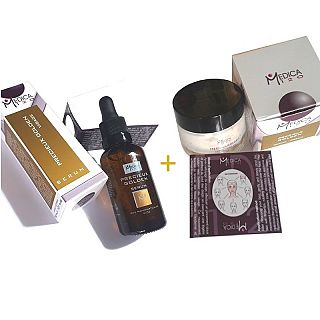 Pachet Crema + Serum Precieux Golden Medica 120, MED056